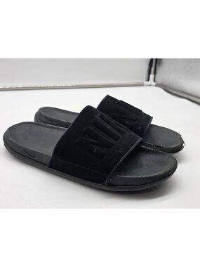 Nike Slide Sandals Mens Size 9 Black Offcourt Revive Foam Damage BQ4639-003